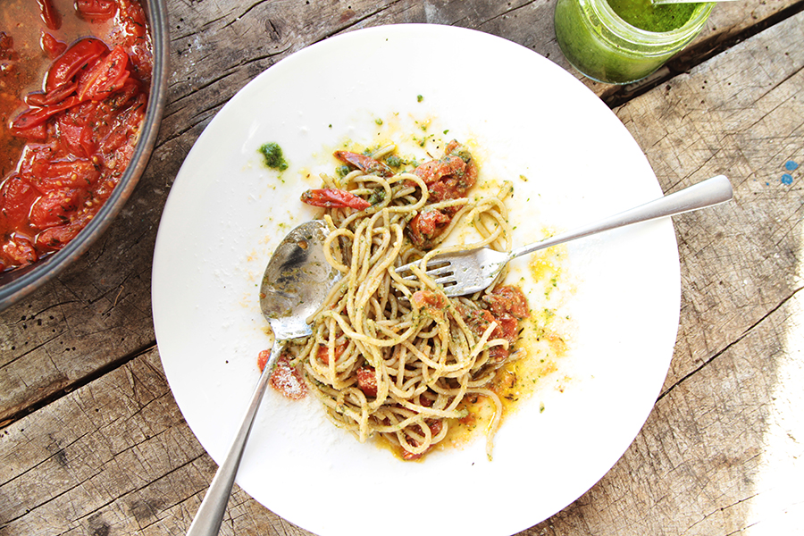 pasta pesto cherrytomaatjes pasta pesto cherrytomaatjes