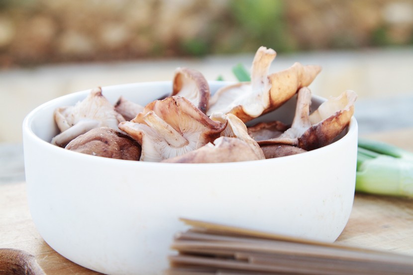 Sobanoedels met shiitake en miso