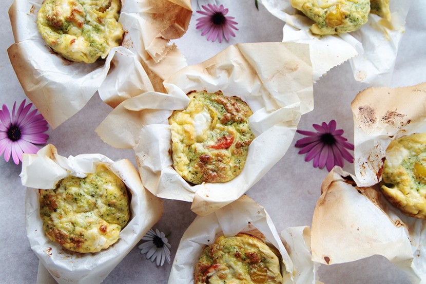 Egg-broccoli muffins