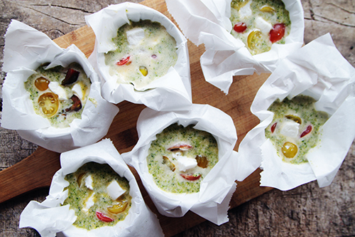 Egg-broccoli muffins